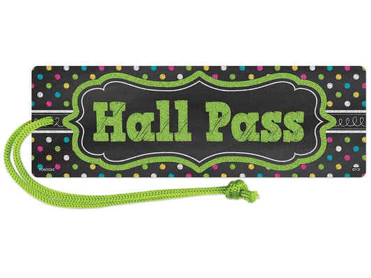 Chalkboard Brights Magnetic Student Hall Pass - US 7926