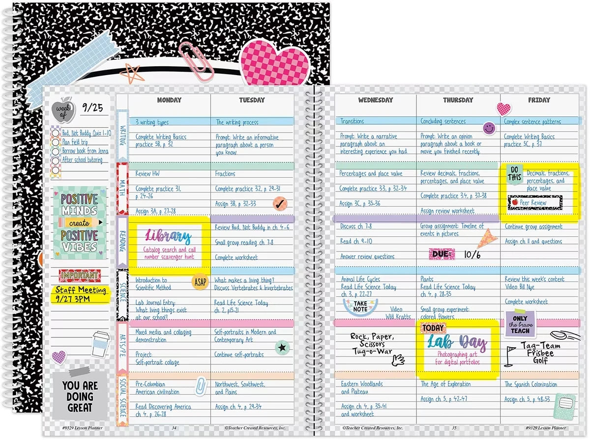 Cool for School Lesson Plan Book - US 6137