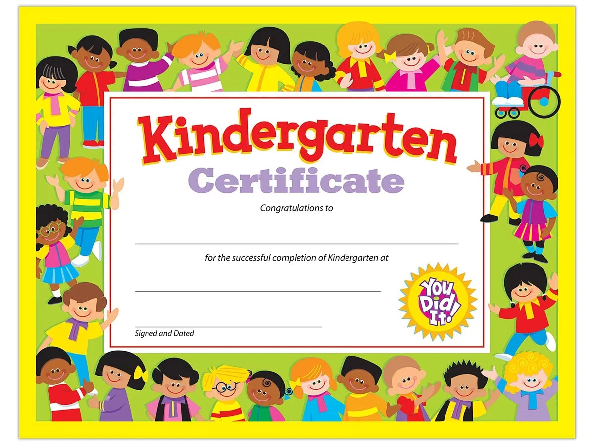 Kindergarten Graduation Certificates - US 9014