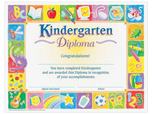 Kindergarten Diploma Certificates - US 8278