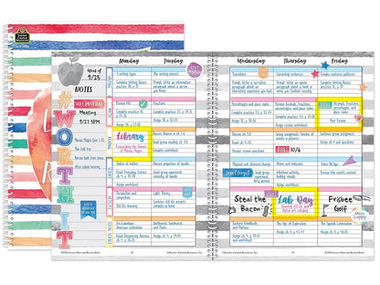 Watercolor Lesson Plan & Record Book - US 8935