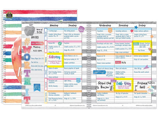 Watercolor Lesson Plan & Record Book - US 8935