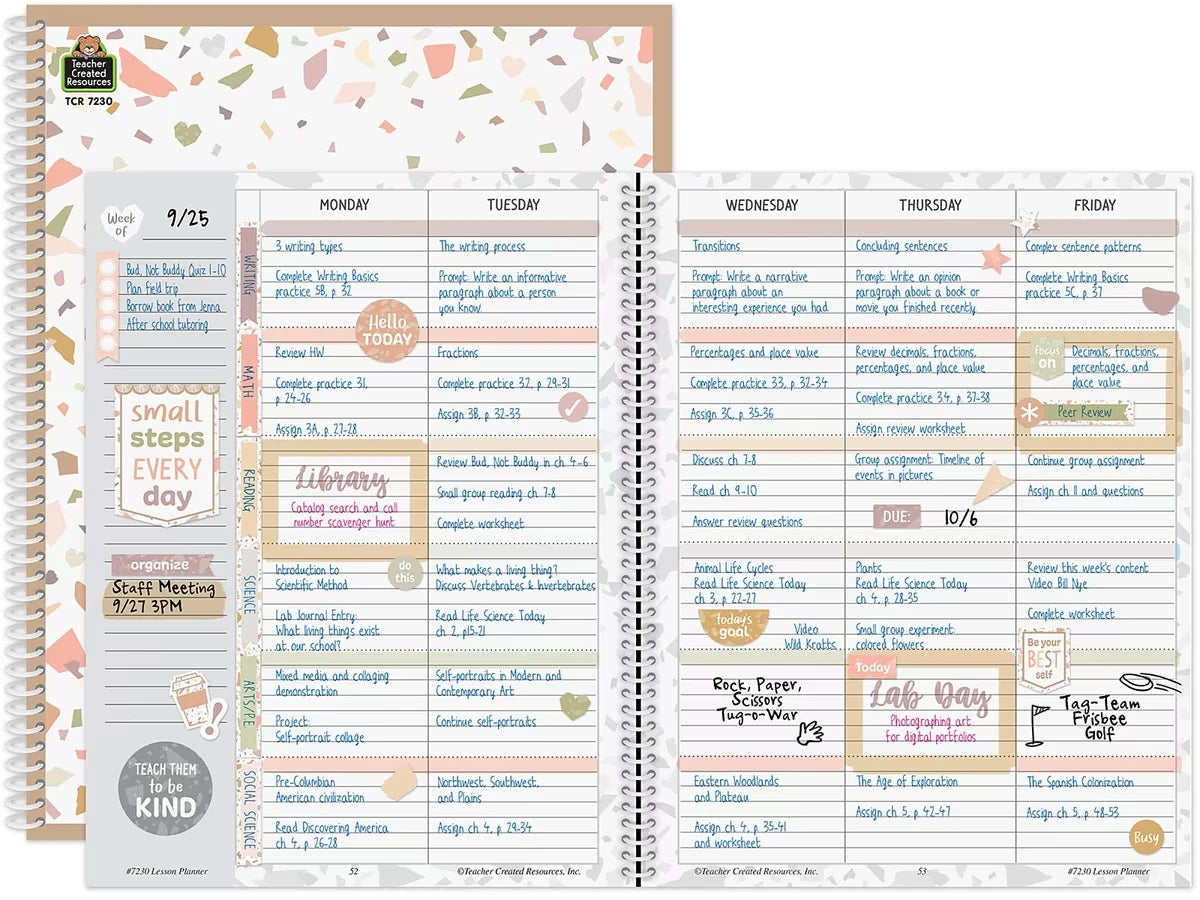 Terrazzo Tones Lesson Plan Book - US 3296