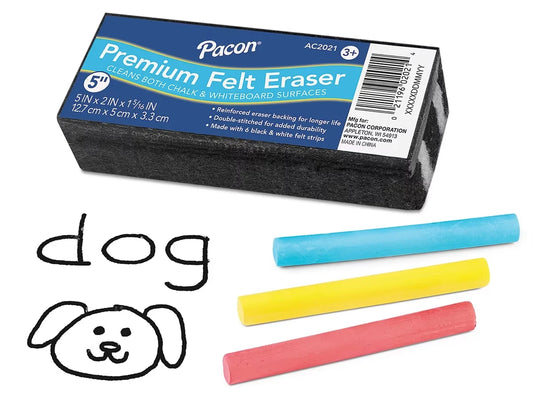 Premium Felt Chalk and Whiteboard Eraser - US 8049