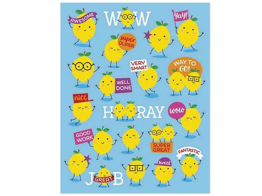 Lemon-Scented Motivational Stickers - US 1485