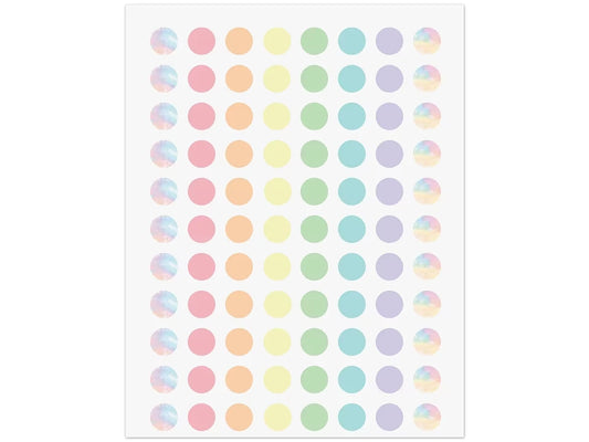 Pastel Pop Circle Mini Stickers - US 4320