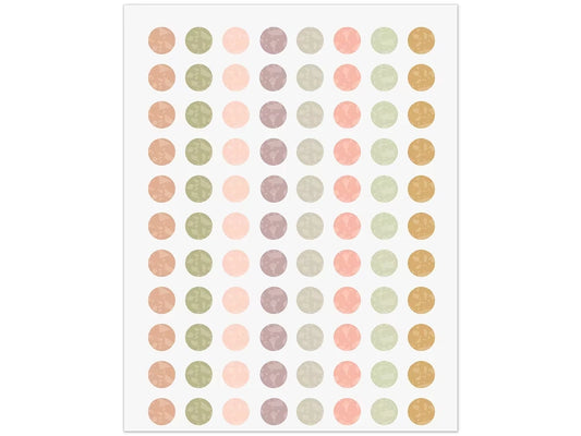 Terrazzo Tones Circle Mini Stickers - US 8214