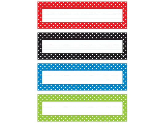 Polka Dot Nameplates - Variety Pack - US 9451