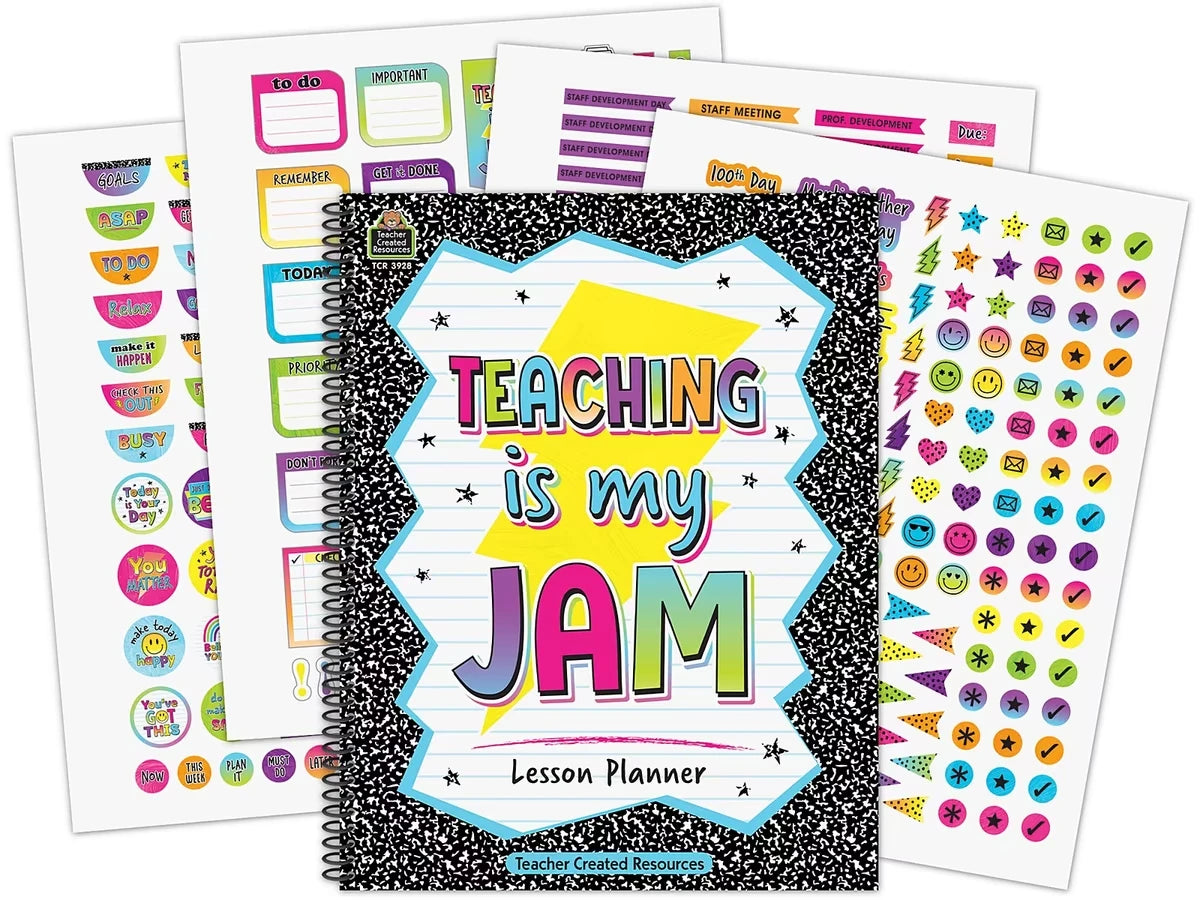 Brights 4Ever Teaching Is My Jam Lesson Plan Book - US 3504