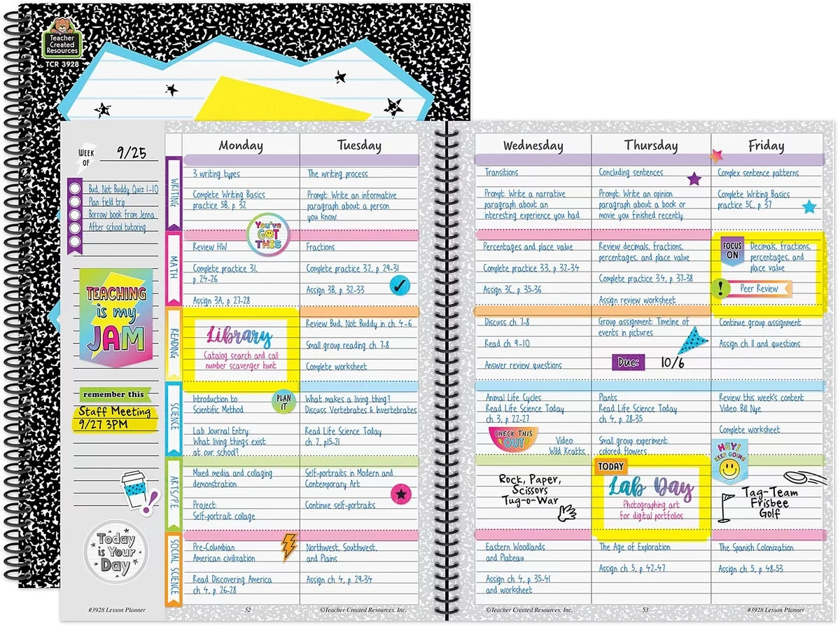 Brights 4Ever Teaching Is My Jam Lesson Plan Book - US 3504