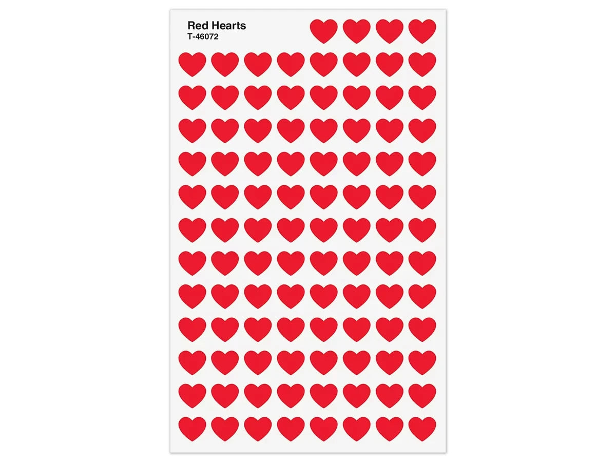 Red Heart Mini Stickers - US 1709
