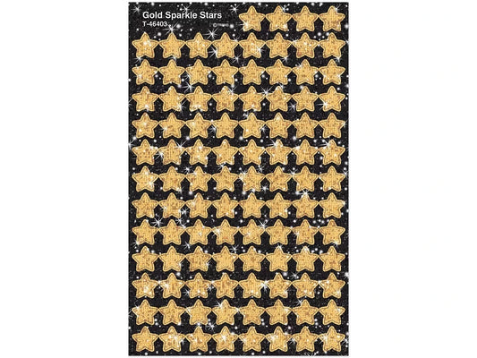 Gold Sparkling Star Mini Stickers - US 4894