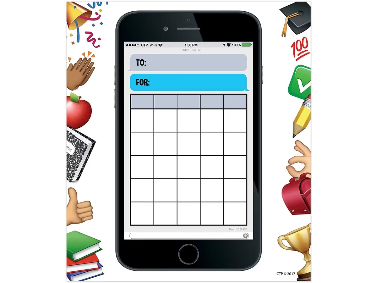 Emoji Fun Smartphone Mini Incentive Charts - US 7466