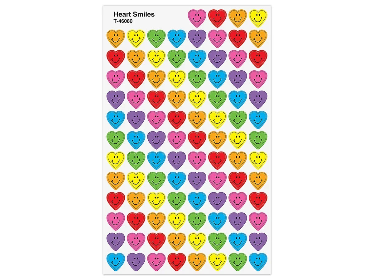 Smiling Heart Mini Stickers - Value Pack - US 2815