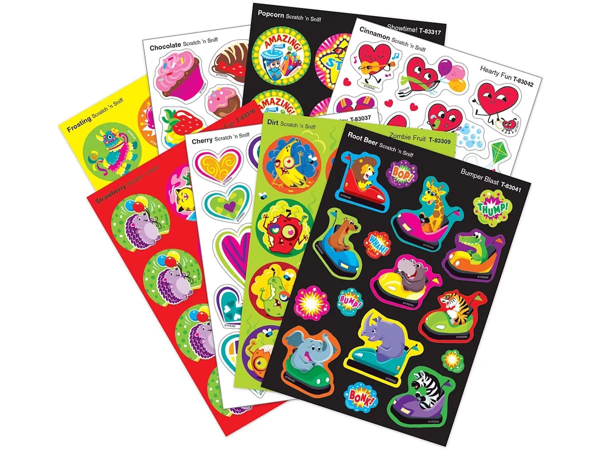 Kid Zone Scented Stickers - Variety Pack - US 1750