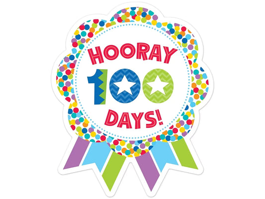 Hooray 100 Days! Ribbon Badges - US 1735
