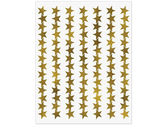 Gold Star Mini Stickers - US 3798