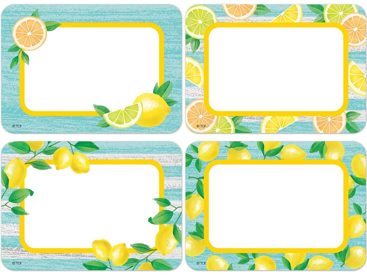 Lemon Zest Name Tags - Variety Pack - US 4434