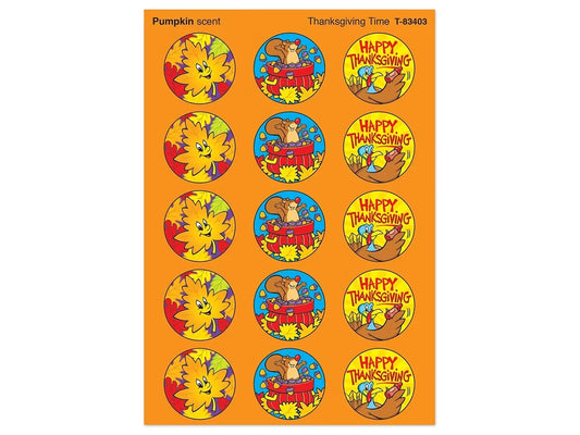 Thanksgiving Pumpkin-Scented Stickers - US 7511