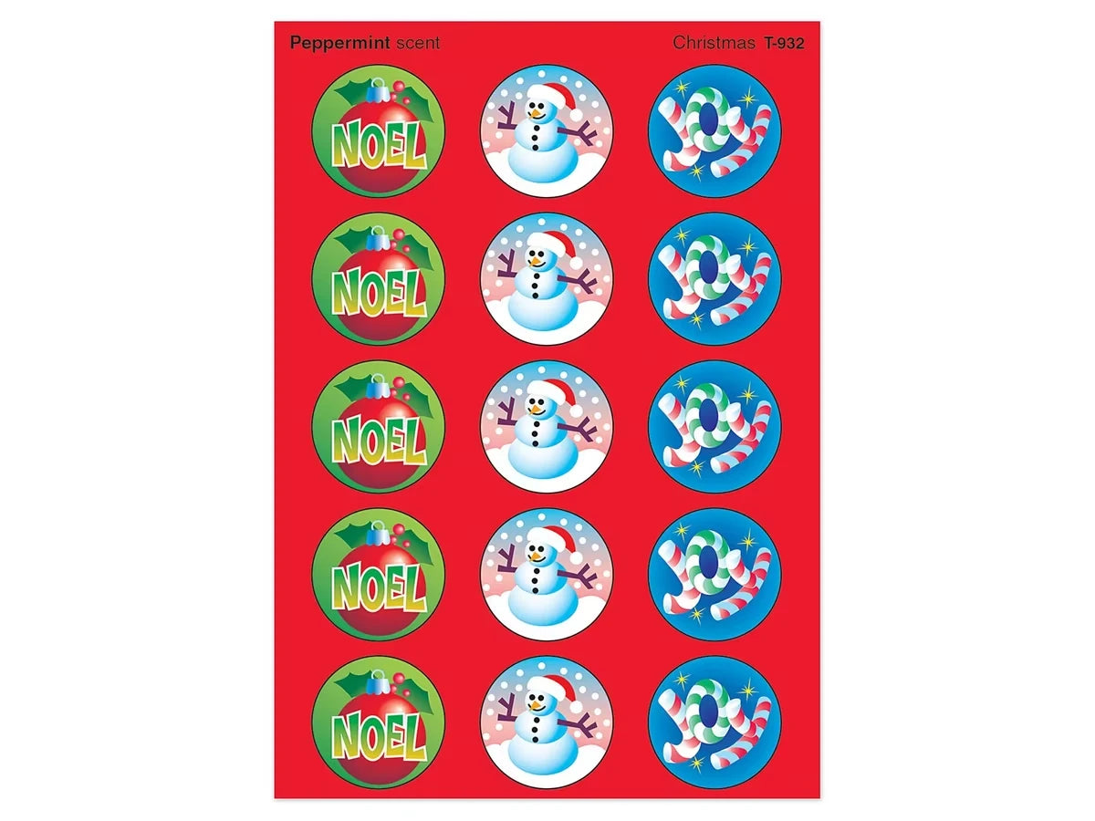 Christmas Peppermint-Scented Stickers - US 9790
