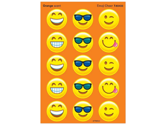 Emoji Cheer Orange-Scented Stickers - US 5959