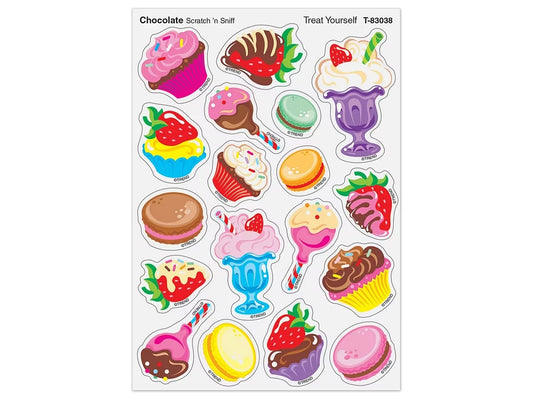 Treat Yourself Chocolate-Scented Stickers - US 2406