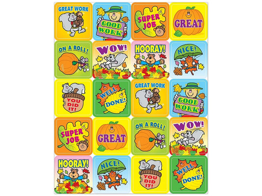 Fall Fun Motivational Stickers - US 8427
