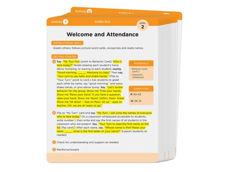 SANDI Instructional Kit: English Language Arts - Level 2 - US 7689