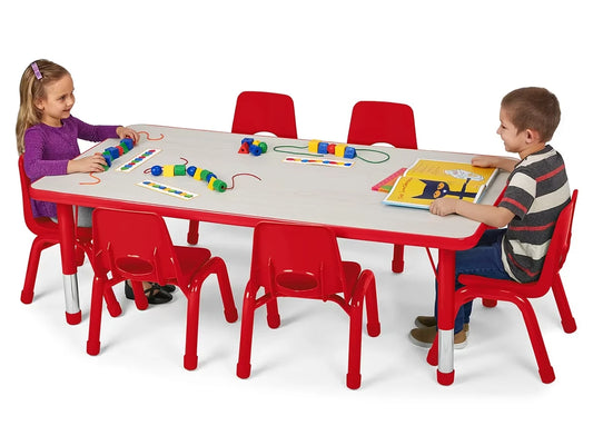 Kids Colors™ Adjustable Rectangular Tables - US 4770