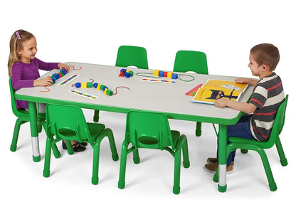 Kids Colors™ Adjustable Rectangular Tables - US 4770