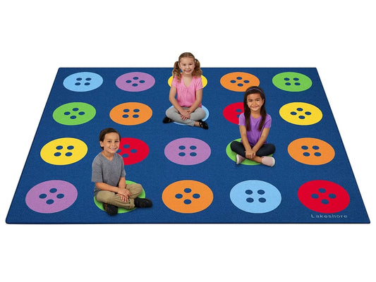 Colorful Buttons Seating Carpets - US 1047