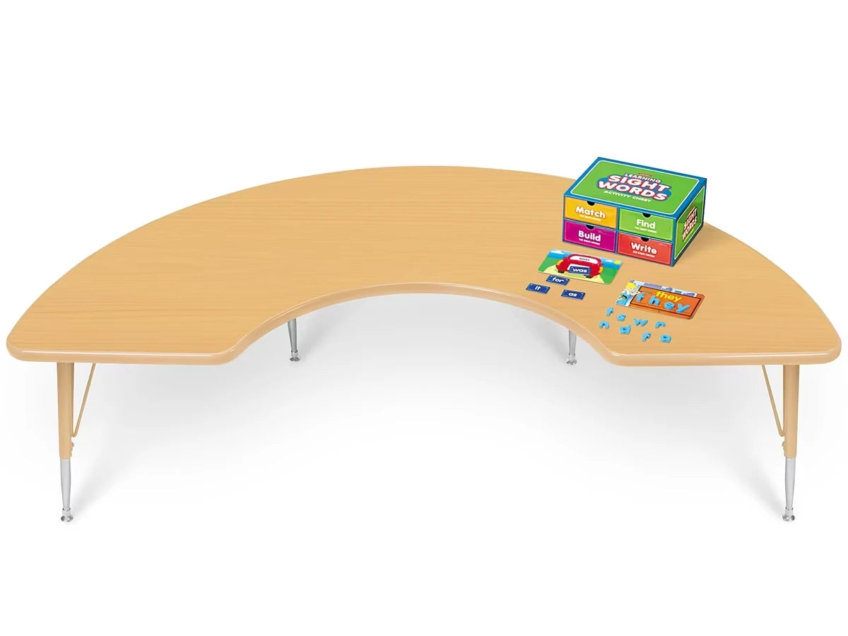 Natural Adjustable Group Tables - US 9395
