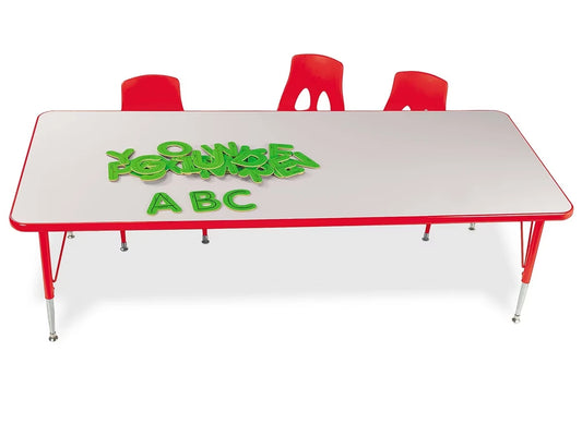 Rainbow Adjustable Rectangular Tables - US 8517