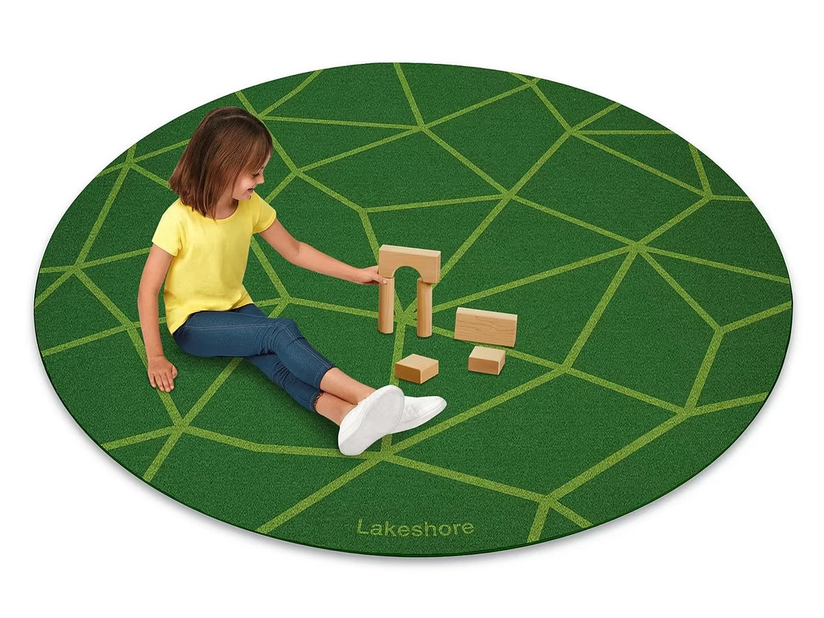 Just Like Home® Natural Mosaic Round Carpet - US 2826