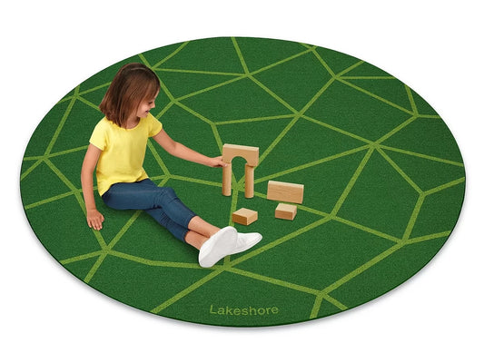 Just Like Home® Natural Mosaic Round Carpet - US 2826