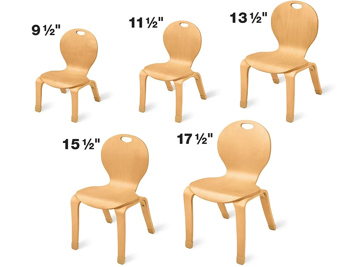Classic Birch Classroom Stacking Chairs - US 5348