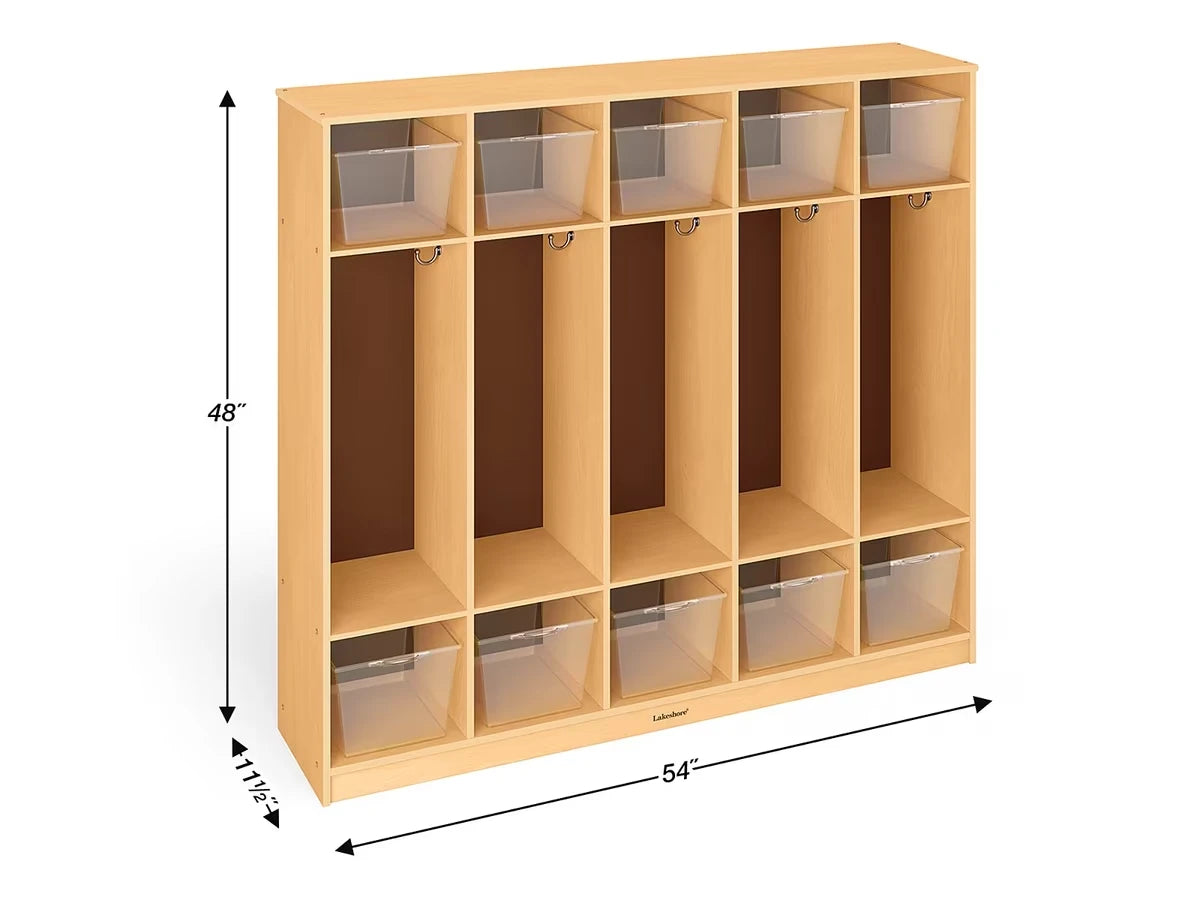 Classic Birch Coat Lockers for 10 - US 7608