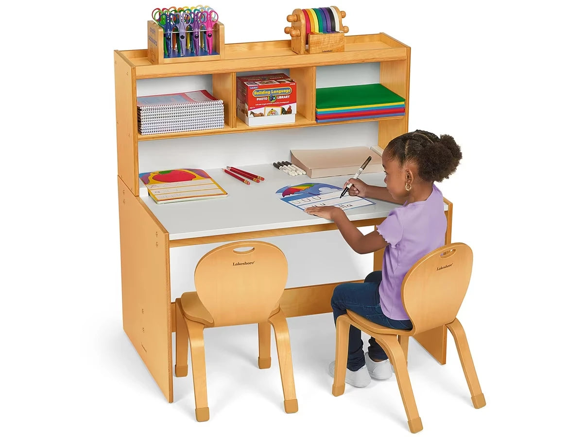 Classic Birch Space-Saver Writing Center - US 4844