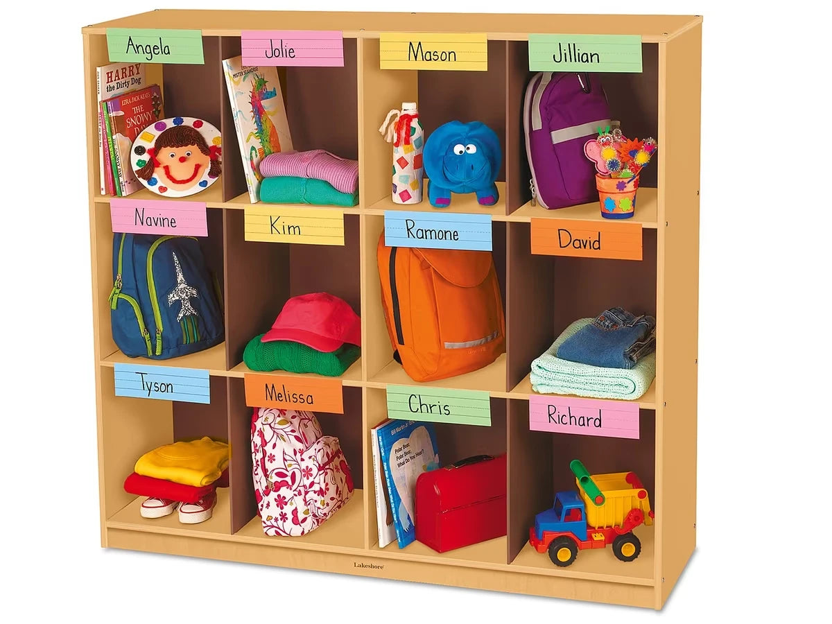Classic Birch Big 12 Cubbies Storage Unit - US 8646