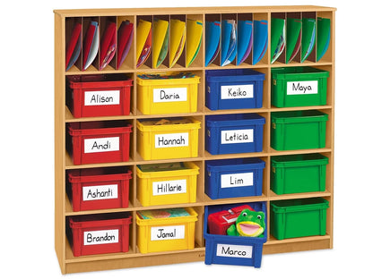 Classic Birch Classroom Communication & Storage Center - US 3875