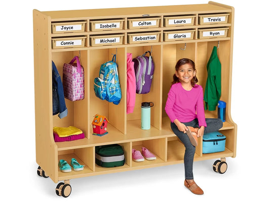 Flex-Space Jr.® Mobile Coat Lockers for 10 - US 7758