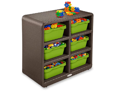 Outdoor 6-Cubby Storage Unit - US 5289
