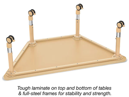 Flex-Space Jr.® Mobile Trapezoid Table - US 1032