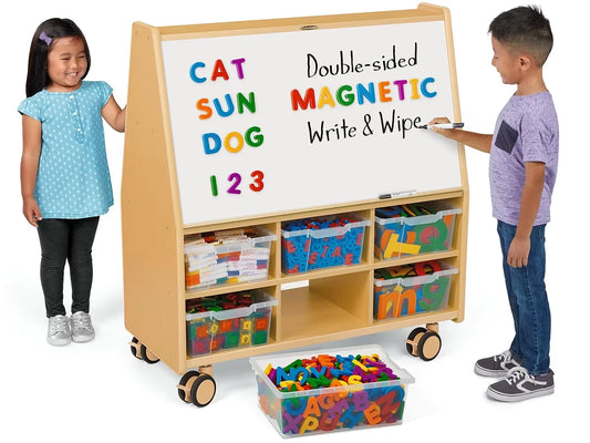 Flex-Space Jr.® Mobile Double-Sided Magnetic Write & Wipe Activity Center - US 1498