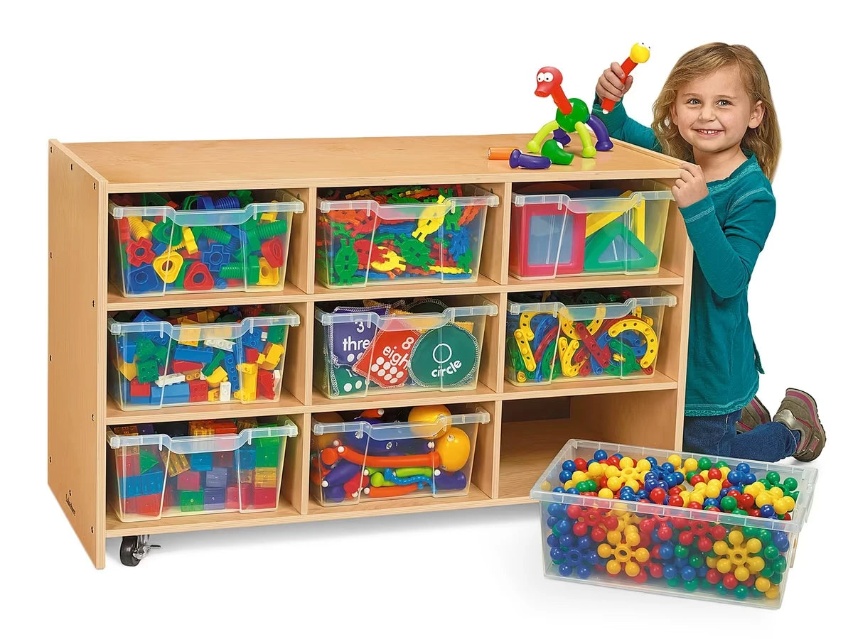Classic Birch Big Bins See-Inside Storage Unit - 9 Cubby - US 8342