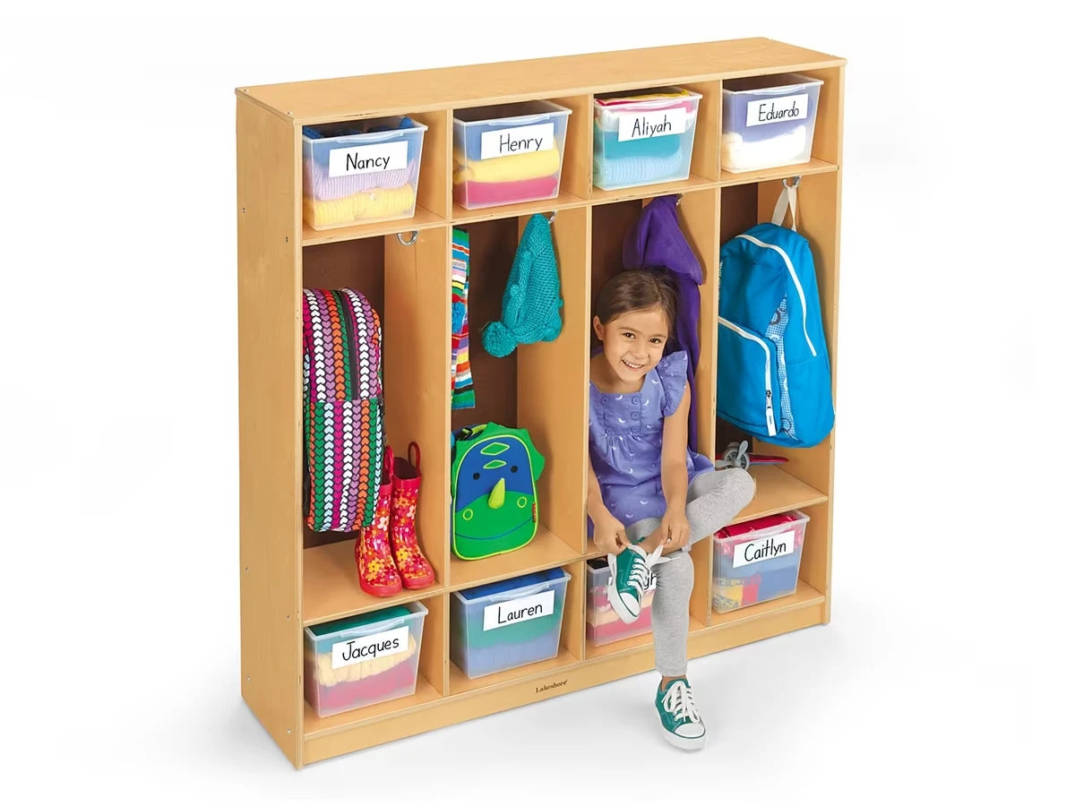 Classic Birch Coat Lockers for 8 - US 7015