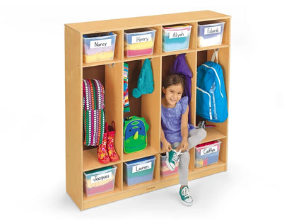 Classic Birch Coat Lockers for 8 - US 7015