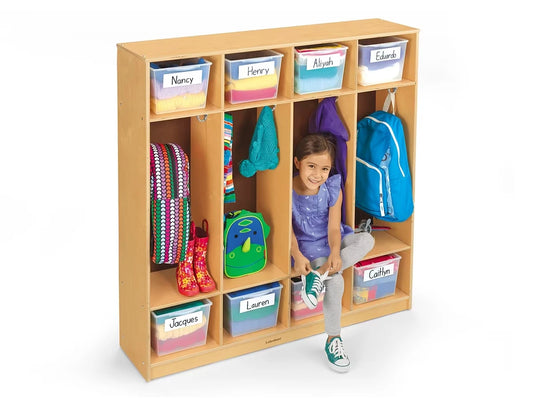Classic Birch Coat Lockers for 8 - US 7015