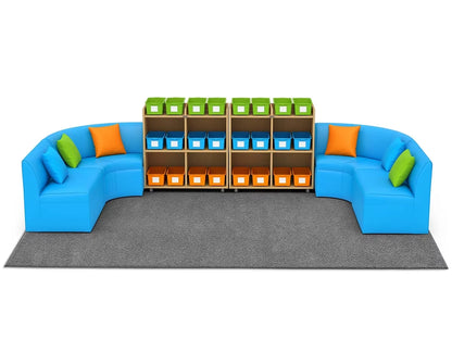 Flex-Space Comfy Couch Reading & Research Zone - US 2894