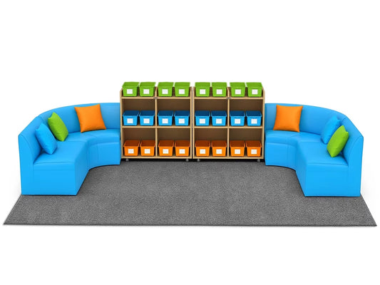 Flex-Space Comfy Couch Reading & Research Zone - US 2894